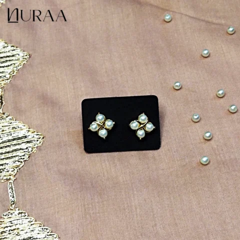 Quad Pearl Studs