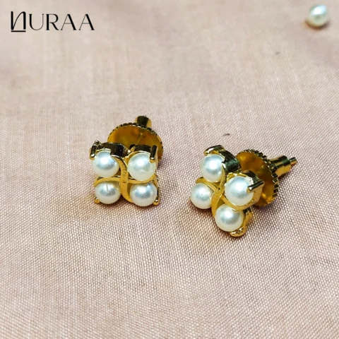 Quad Pearl Studs