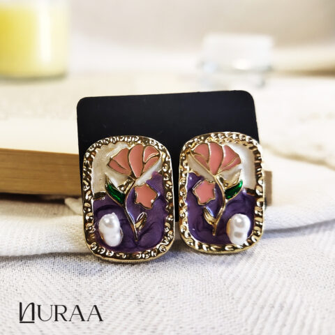 Petaline Enamel Studs