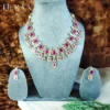Royal Ruby Heavy Necklace Set