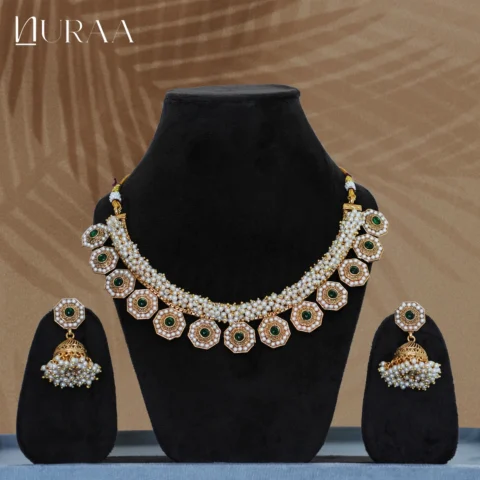 Grace Pearl Jhumki Set