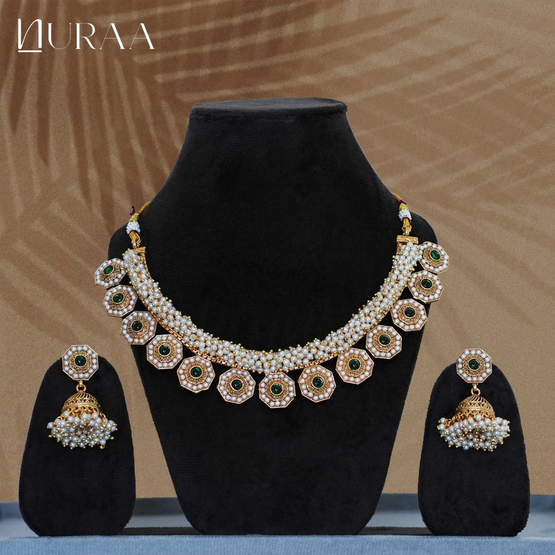 Grace Pearl Jhumki Set