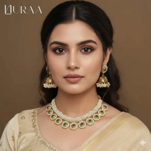 Grace Pearl Jhumki Set