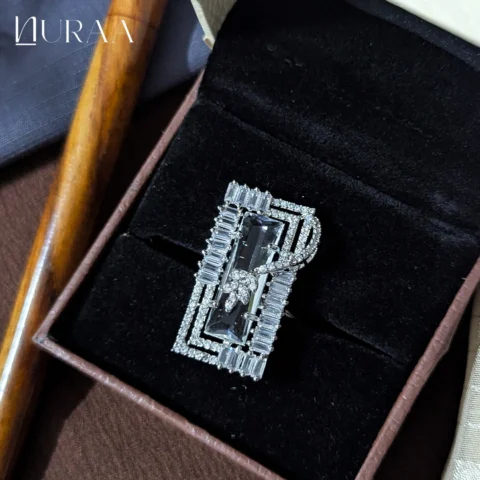 Radiant Baguette Statement Ring