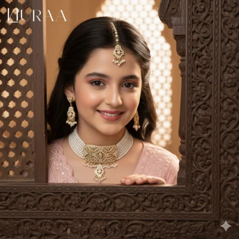 Royal Jaadu Pearl Chokker Set