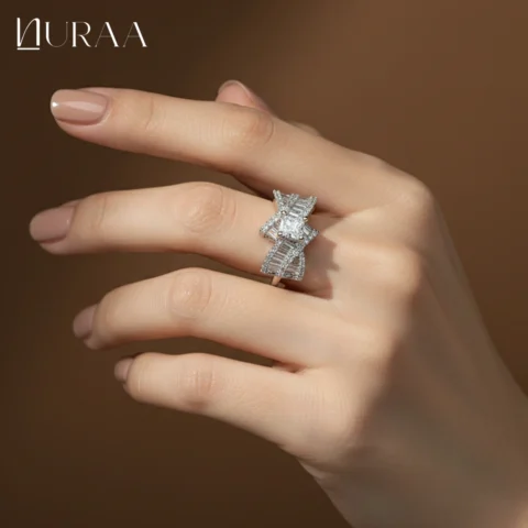Bow Solitaire Ring