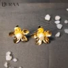 Golden Bloom Studs