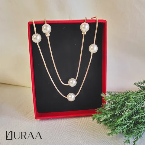 Serene Pearl Layered Chain