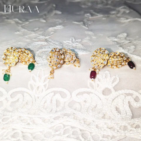 Aarvi Polki Oval Earrings