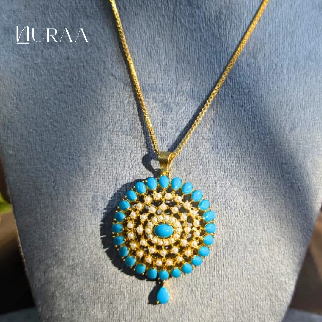 Turquoise Radiance Pendant Set