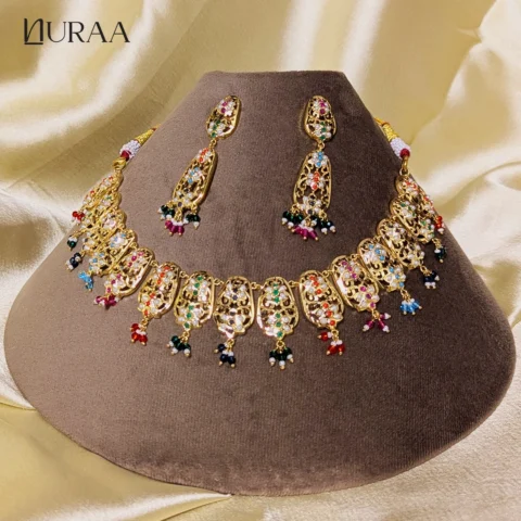 Rangoli Jadau Necklace Set