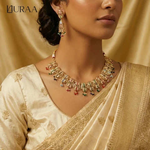 Rangoli Jadau Necklace Set