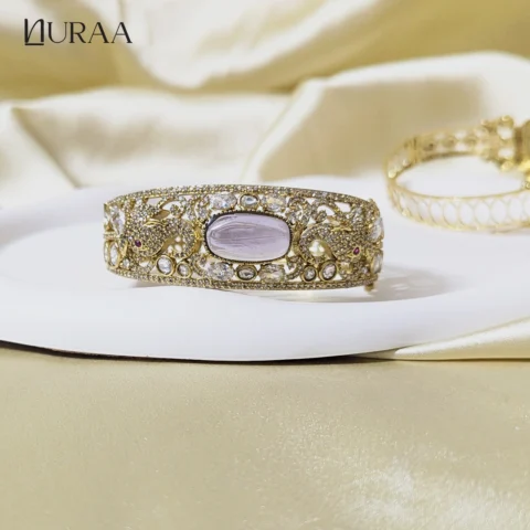 Serein Moonstone Bangle Bracelet