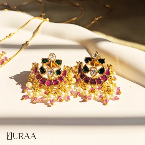 Crescent Layered Necklace Set