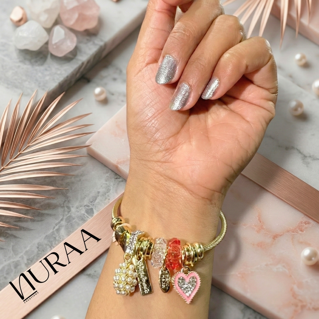 Celeste Heart Charm Bracelet - Image 2