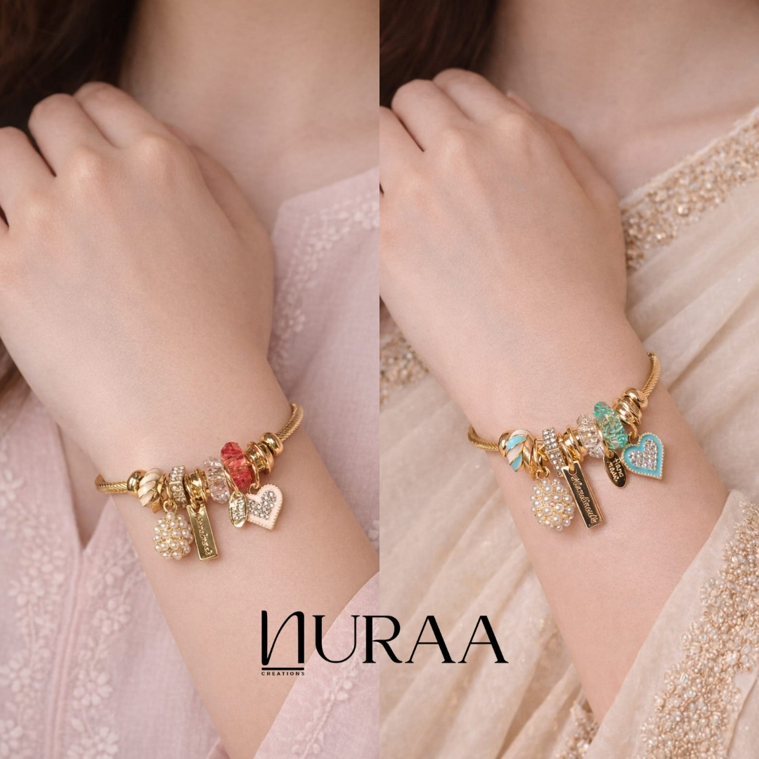 Celeste Heart Charm Bracelet - Image 5