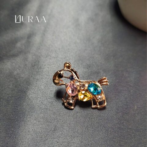 Sparkling Pony Brooch