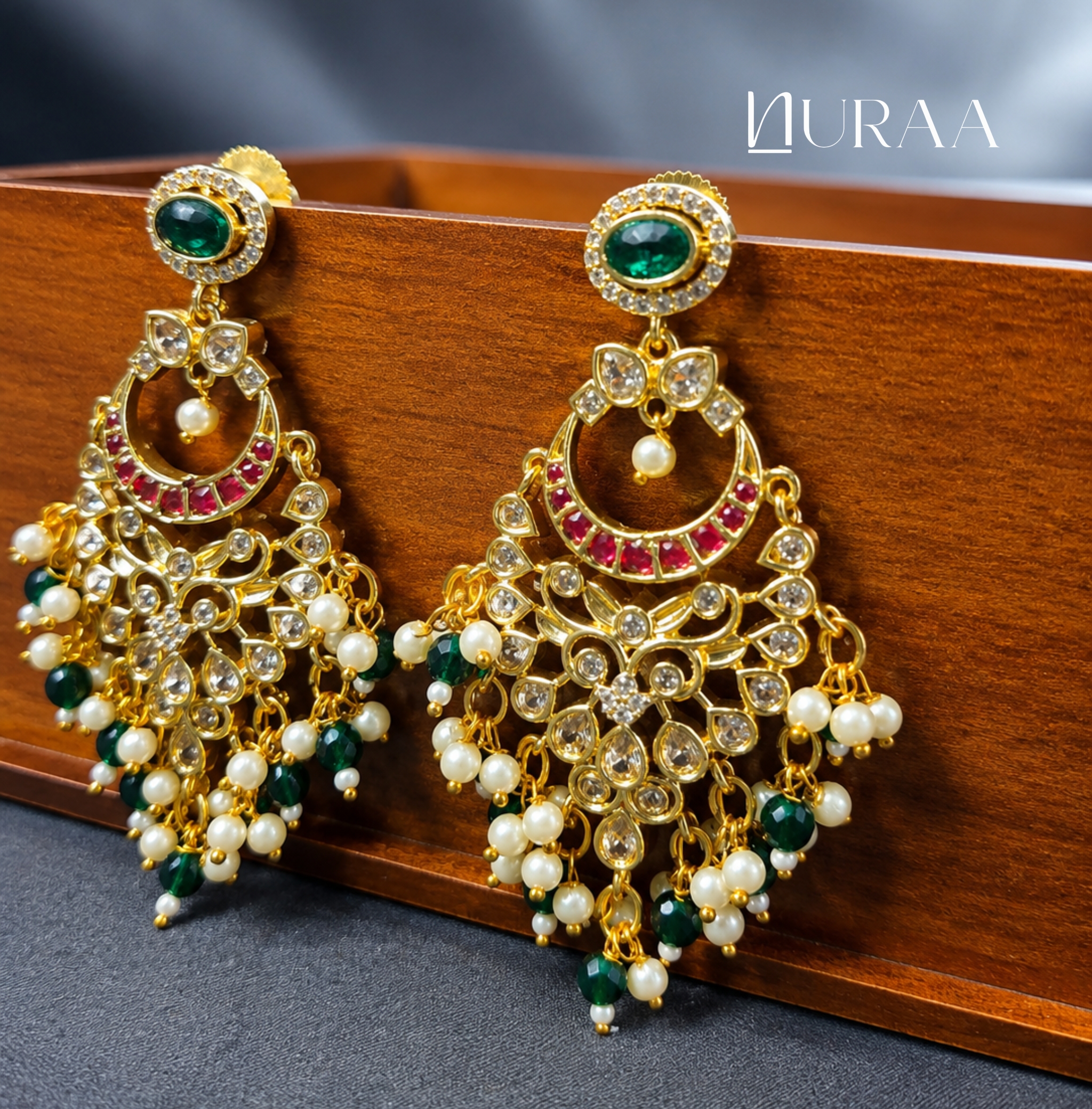 Meher Chandbali Style Dangler Earrings