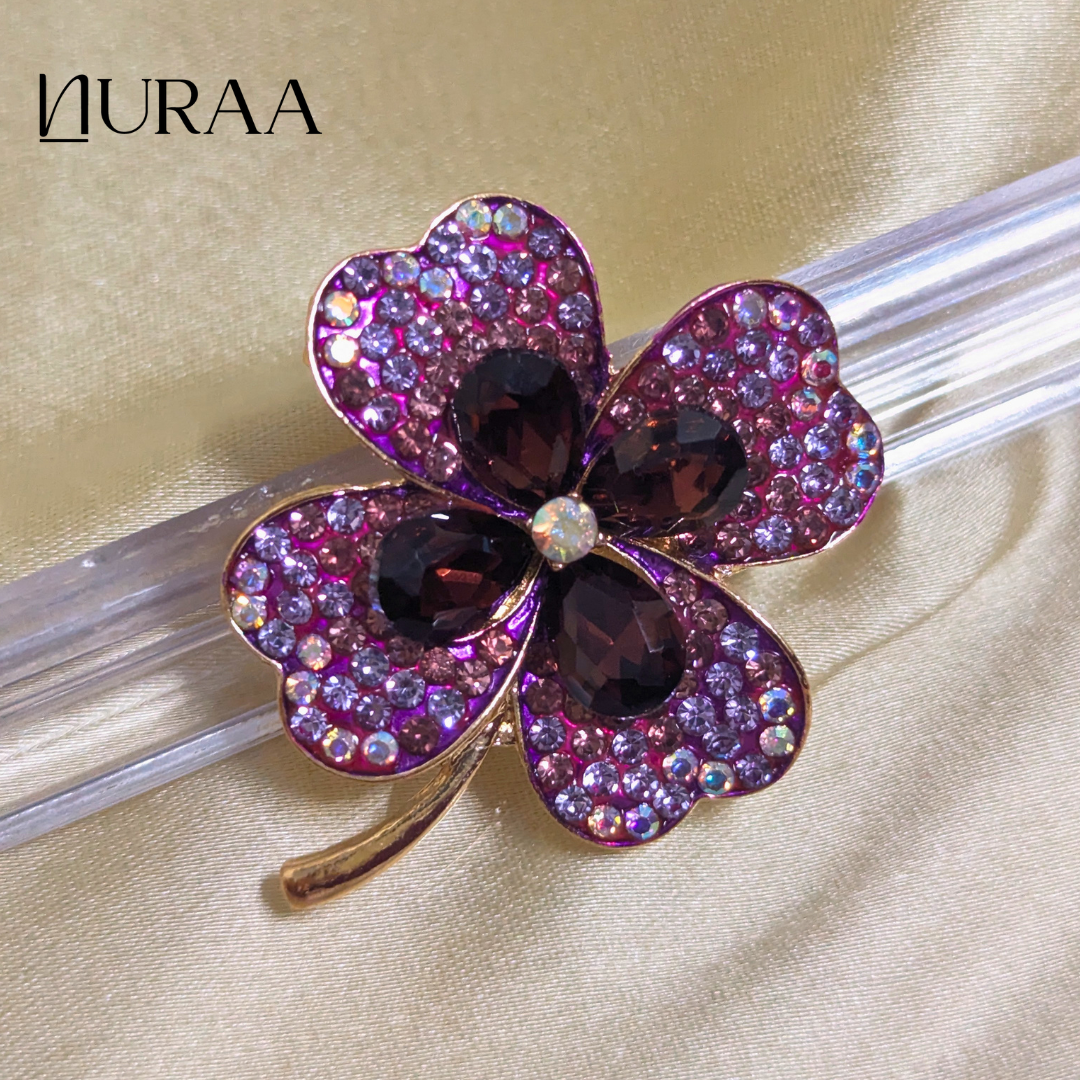 Lavender Daisy Brooch - Image 3