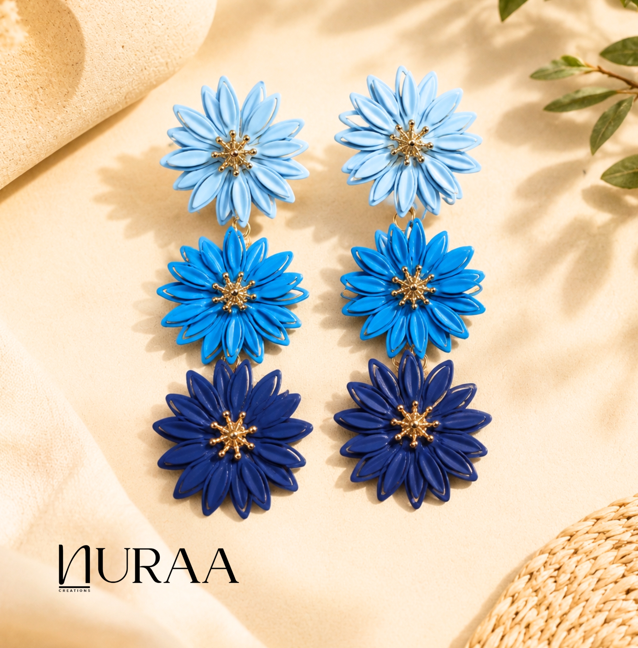 Floral Cascade Earrings - Image 2
