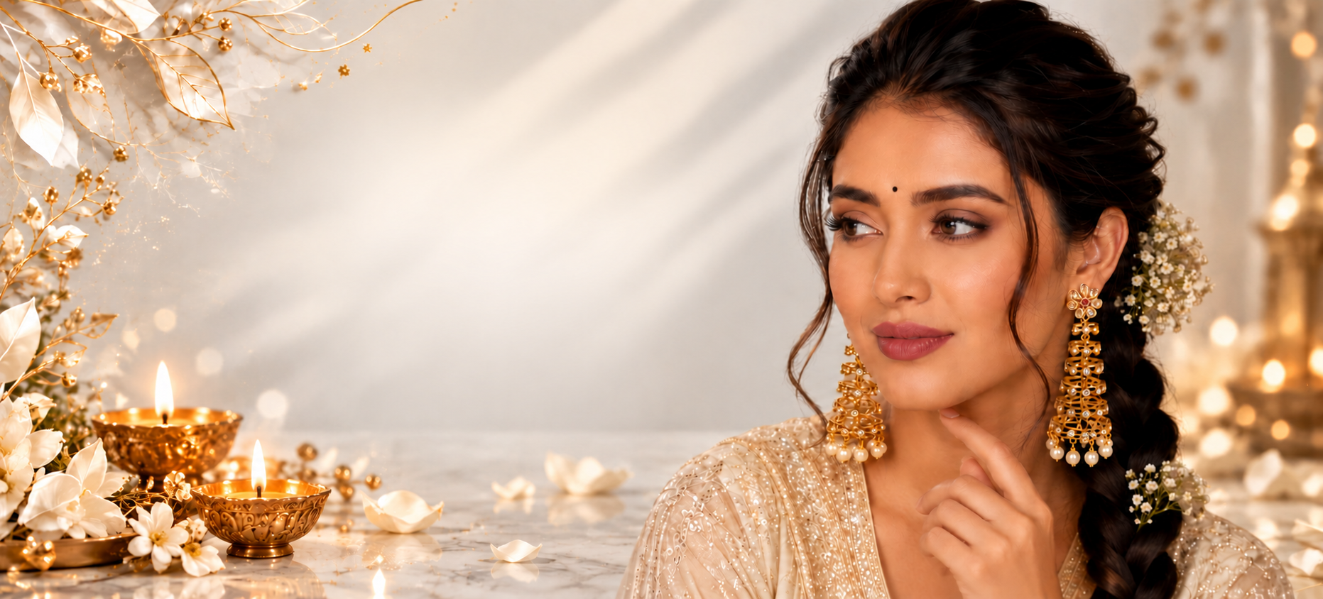 NURAA Diwali-Elegance-in-Gold-and-Ivory