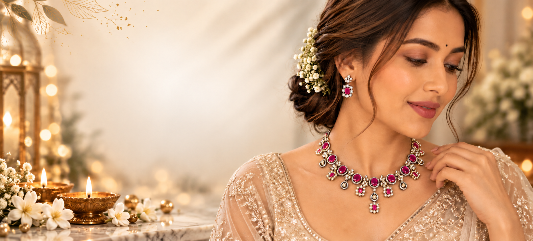 NURAA Elegant Diwali Bridal Glow